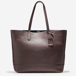 Cole Haan Leather Palermo Chestnut Tote